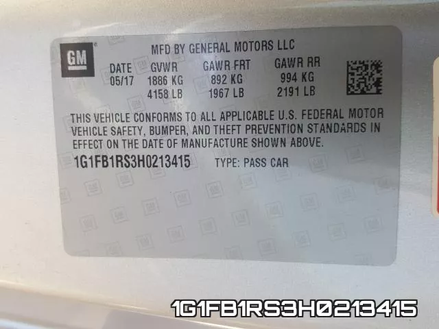 1G1FB1RS3H0213415 фото 2