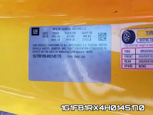 1G1FB1RX4H0145170 фото 2