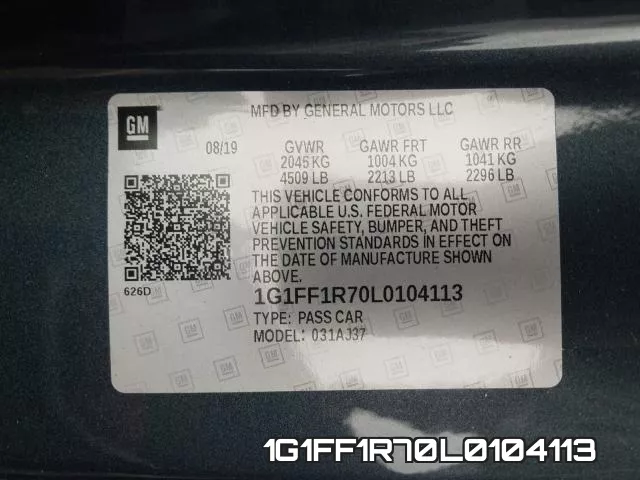 1G1FF1R70L0104113 фото 2