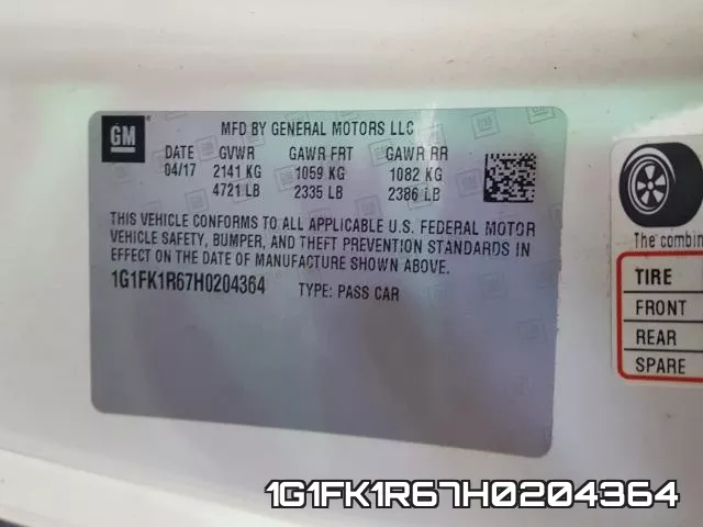 1G1FK1R67H0204364 фото 2