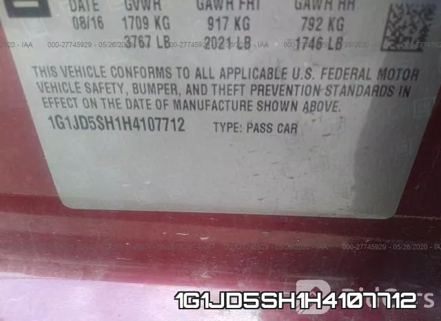 1G1JD5SH1H4107712 фото 10