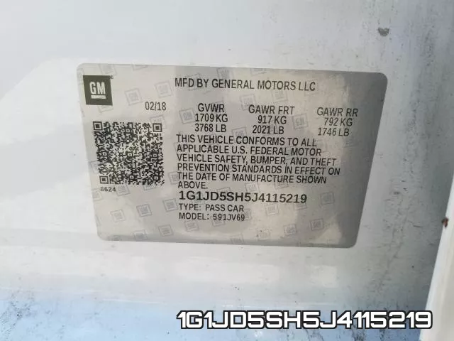 1G1JD5SH5J4115219 фото 2