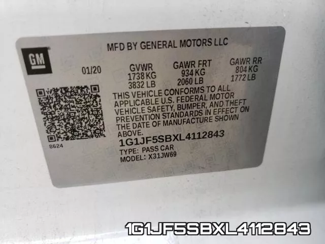 1G1JF5SBXL4112843 фото 2