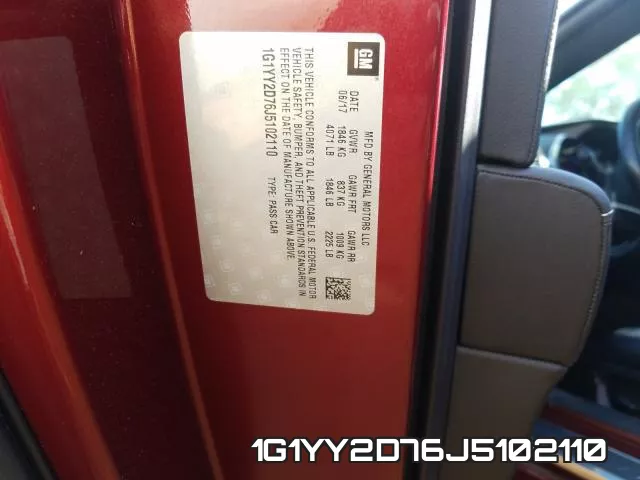 1G1YY2D76J5102110 фото 2
