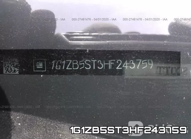 1G1ZB5ST3HF243759 фото 10