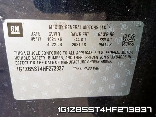 1G1ZB5ST4HF273837 фото 2