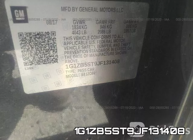 1G1ZB5ST9JF131408 фото 10