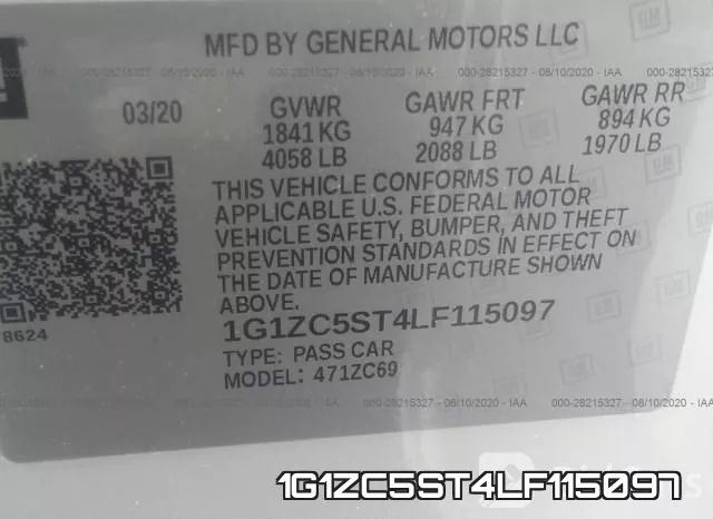 1G1ZC5ST4LF115097 фото 10