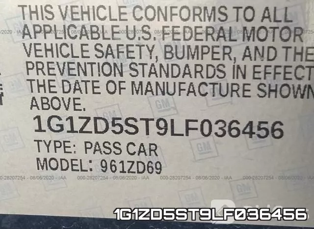1G1ZD5ST9LF036456 фото 10