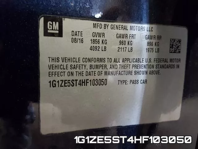 1G1ZE5ST4HF103050 фото 2