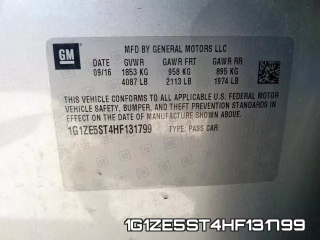 1G1ZE5ST4HF131799 фото 2