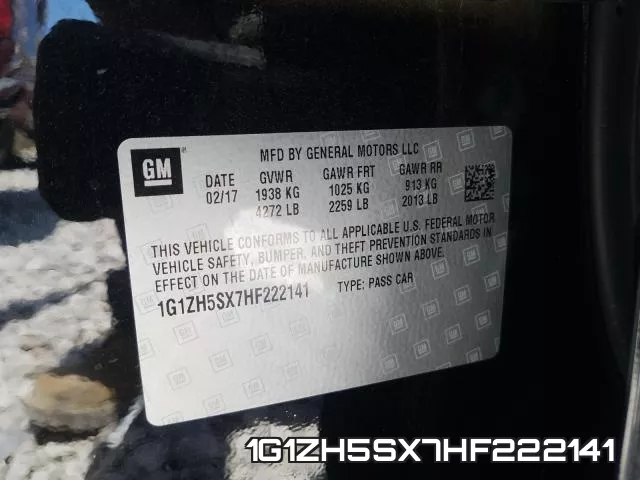1G1ZH5SX7HF222141 фото 2