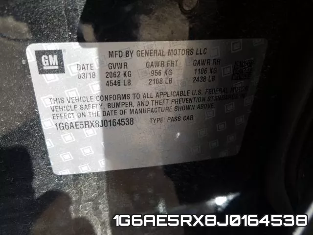 1G6AE5RX8J0164538 фото 2