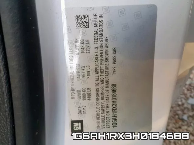 1G6AH1RX3H0184688 фото 2