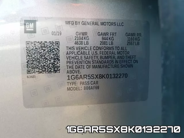 1G6AR5SX8K0132270 фото 2
