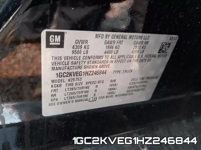 1GC2KVEG1HZ246844 фото 2
