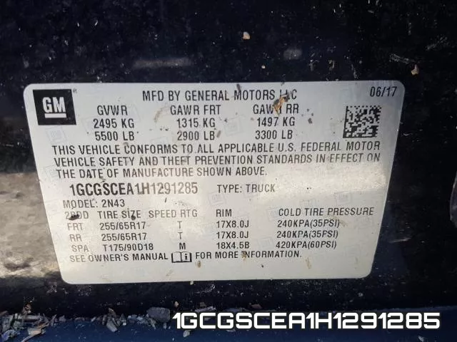 1GCGSCEA1H1291285 фото 2