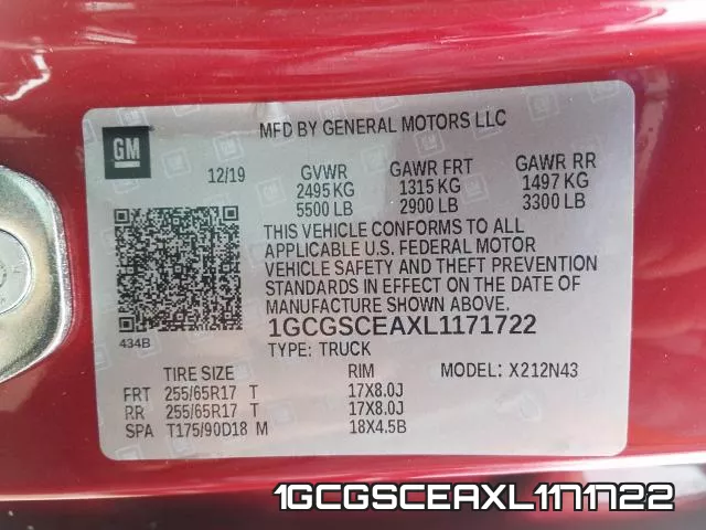 1GCGSCEAXL1171722 фото 2