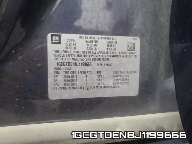 1GCGTDEN8J1199666 фото 2