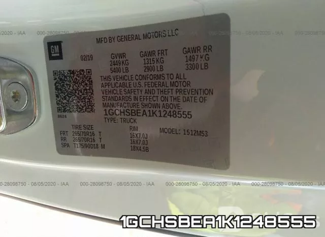 1GCHSBEA1K1248555 фото 10