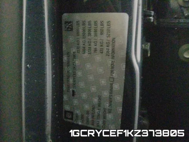1GCRYCEF1KZ373805 фото 2