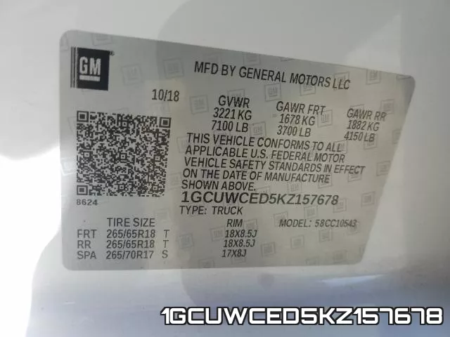 1GCUWCED5KZ157678 фото 2