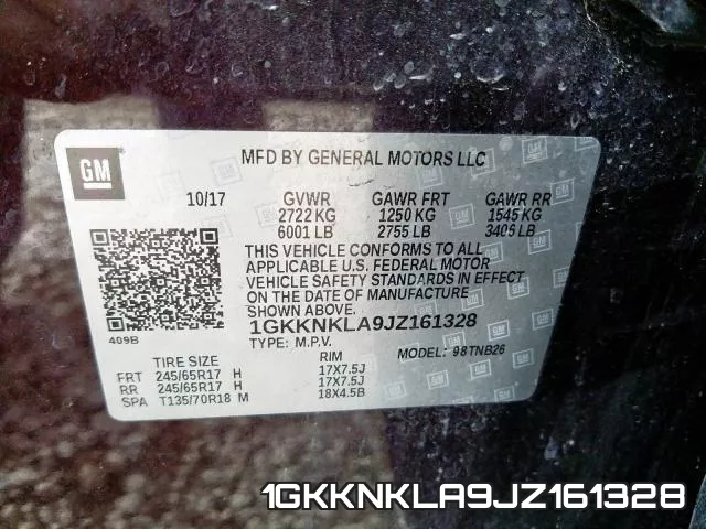1GKKNKLA9JZ161328 фото 2