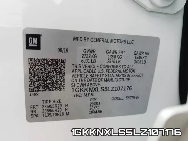 1GKKNXLS5LZ107176 фото 2