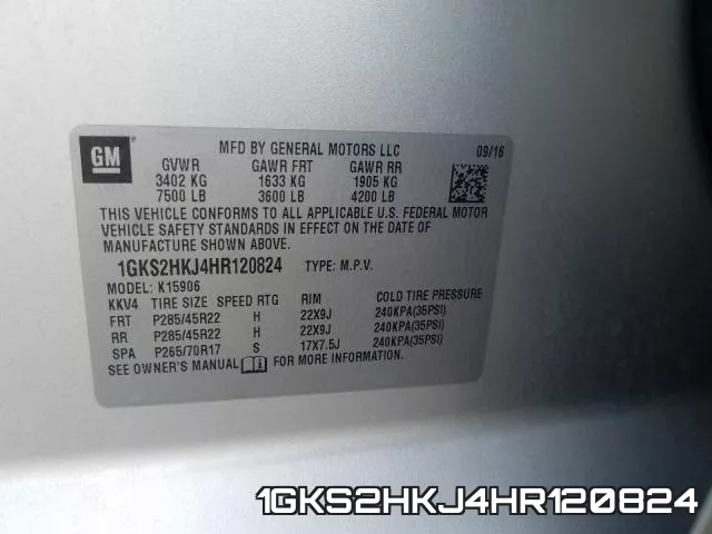 1GKS2HKJ4HR120824 фото 2