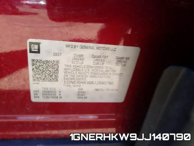 1GNERHKW9JJ140790 фото 2