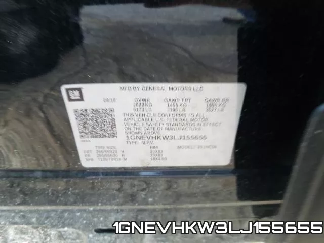 1GNEVHKW3LJ155655 фото 2