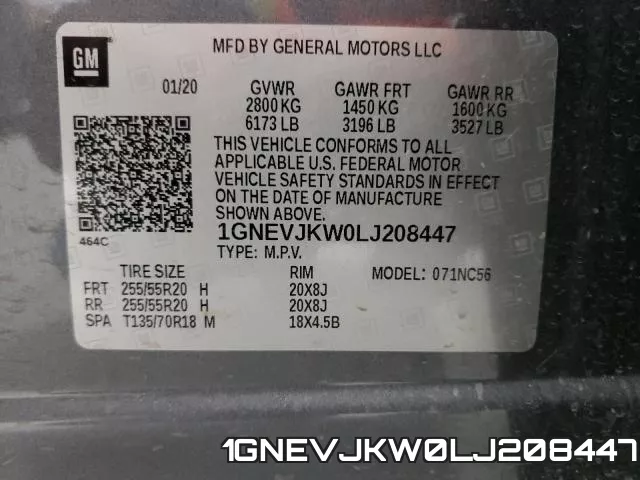 1GNEVJKW0LJ208447 фото 2