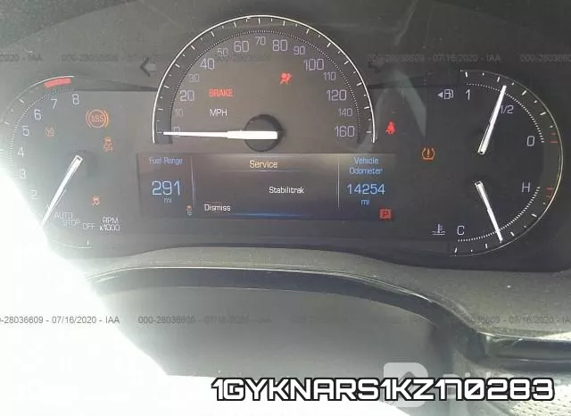 1GYKNARS1KZ170283 фото 8