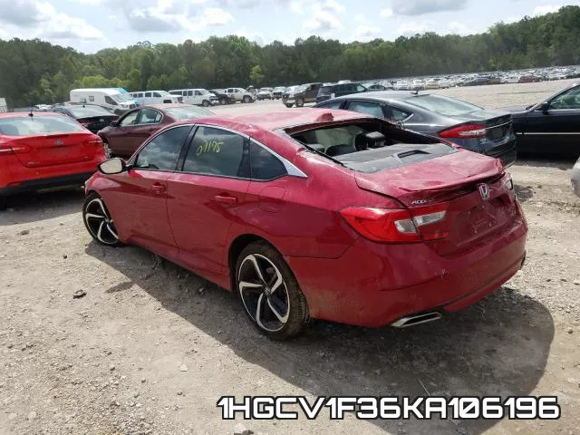 1HGCV1F36KA106196 фото 4