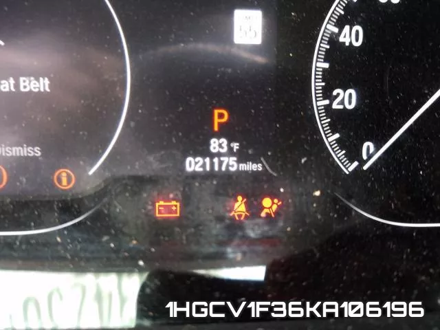 1HGCV1F36KA106196 фото 9