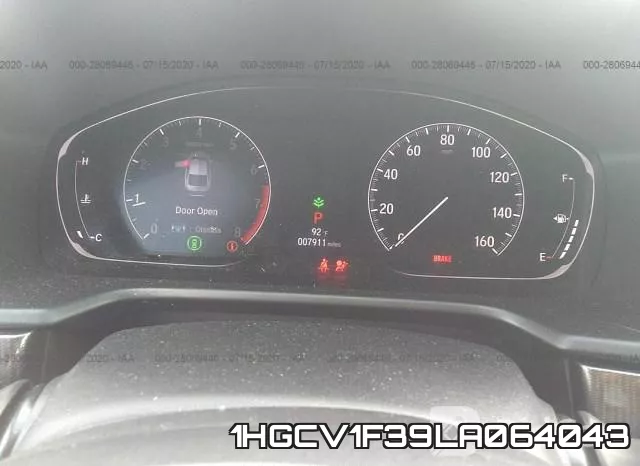 1HGCV1F39LA064043 фото 8