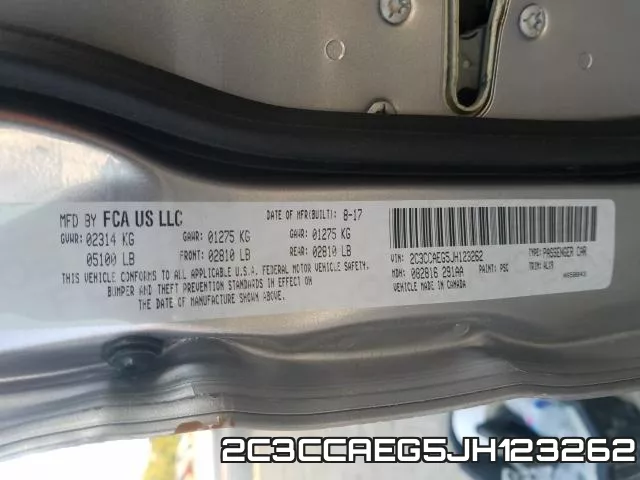 2C3CCAEG5JH123262 фото 2