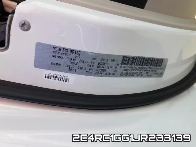 2C4RC1GG1JR233139 фото 2