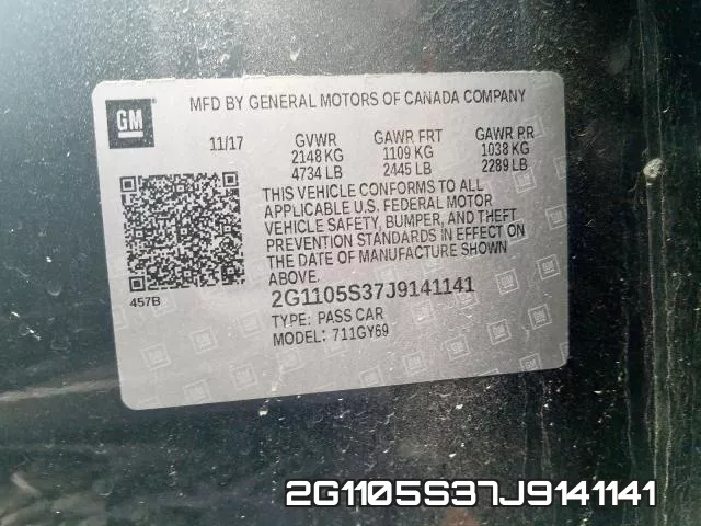 2G1105S37J9141141 фото 2