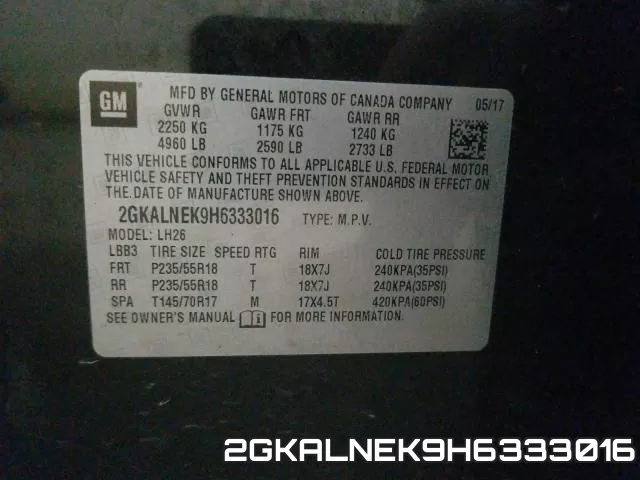 2GKALNEK9H6333016 фото 2