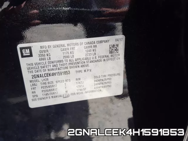 2GNALCEK4H1591853 фото 2