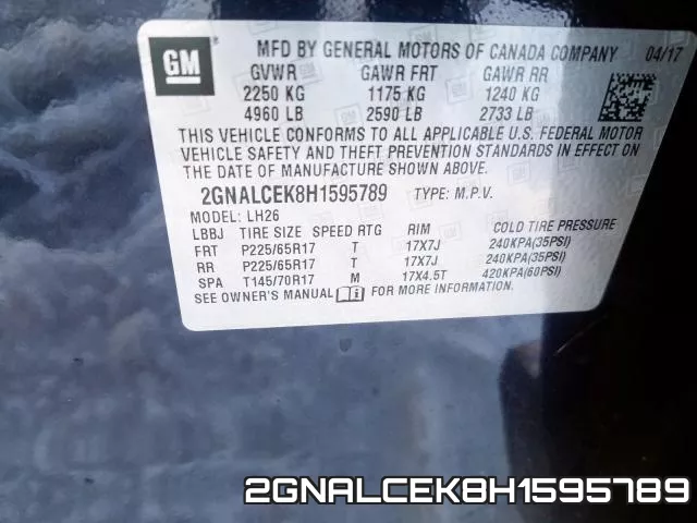 2GNALCEK8H1595789 фото 2