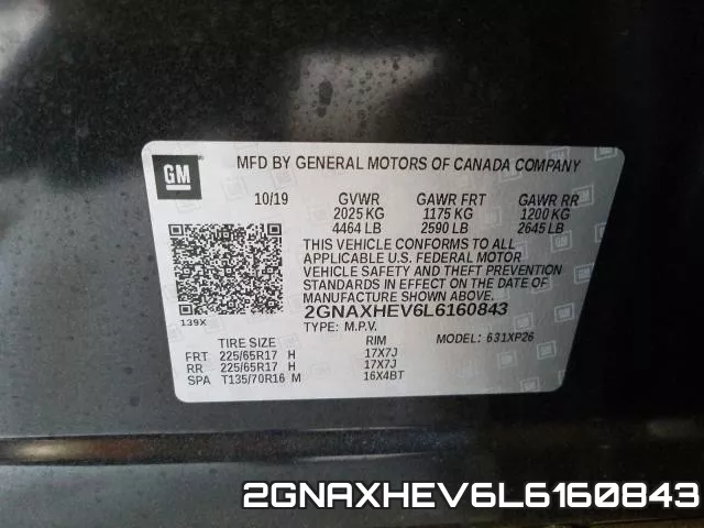 2GNAXHEV6L6160843 фото 2