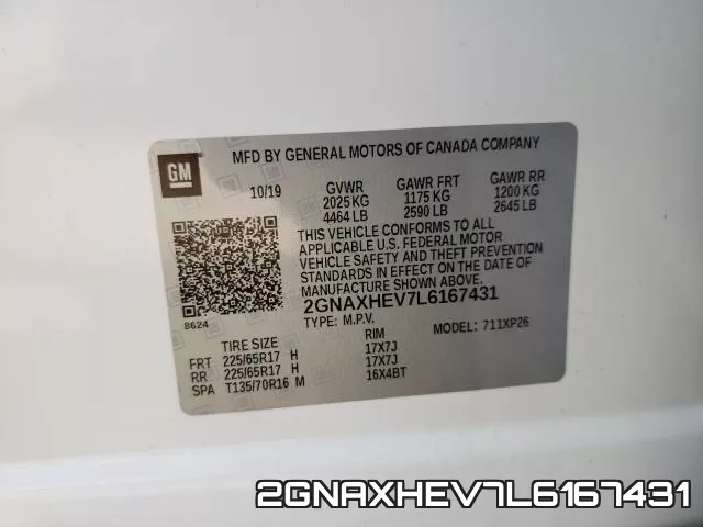 2GNAXHEV7L6167431 фото 2