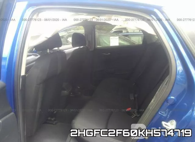 2HGFC2F60KH574719 фото 9