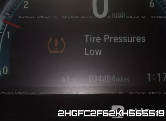 2HGFC2F62KH565519 фото 8