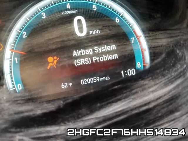 2HGFC2F76HH514834 фото 9