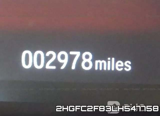 2HGFC2F83LH547758 фото 8