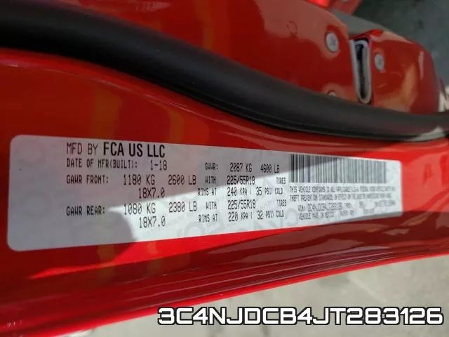 3C4NJDCB4JT283126 фото 2