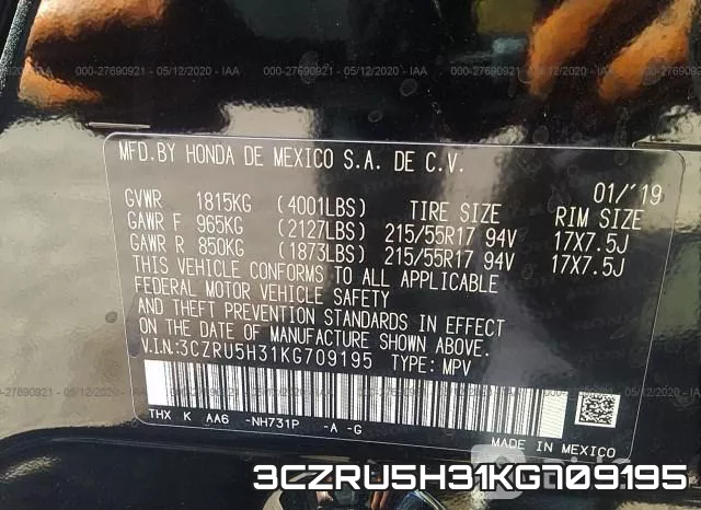 3CZRU5H31KG709195 фото 10